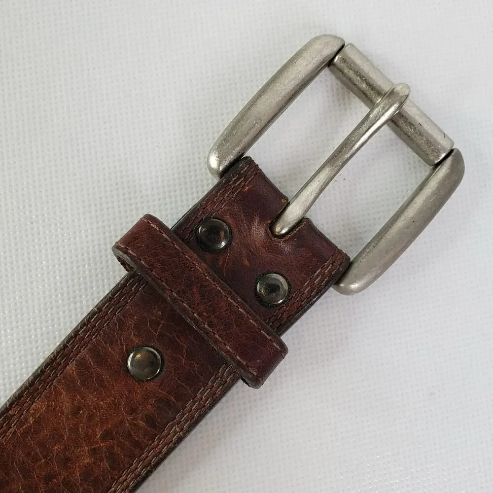 Ariat Western Style Men's Genuine Leather Brown Belt Size 38